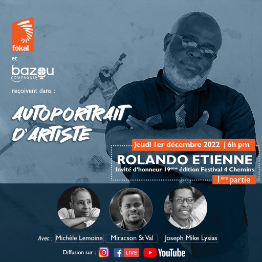 Portrait dartiste Rolando Etiennen
